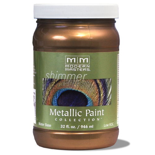 Metallic Paint Shimmer Satin Statuary Bronze 1 qt Statuary Bronze