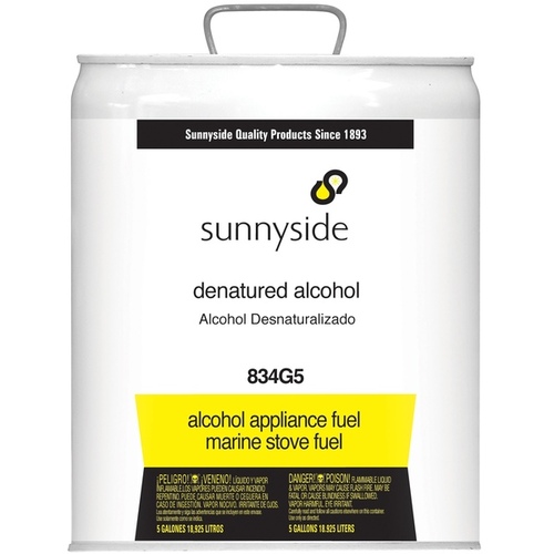 Sunnyside Denatured Alcohol 5 Gal 834-G5 (Da-9)