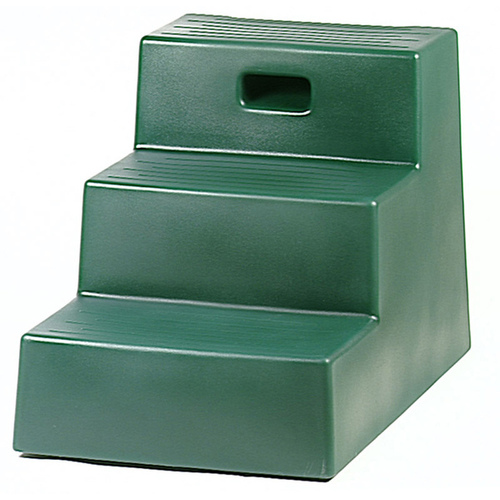 HORSEMENS PRIDE 009-03GREEN JOLLY PETS THREE-STEP MOUNTING STEP - GREEN