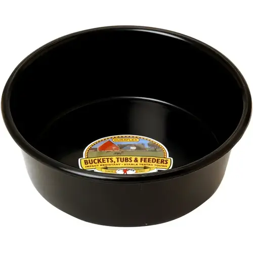 Miller 7018560 Feeder Pan Little Giant 5 qt For Livestock Black