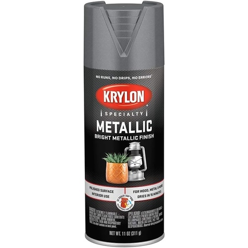 Spray Paint, Metallic, Dull Aluminum, 11 oz