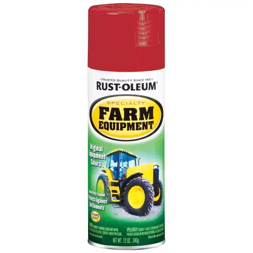 7466830 Farm Equipment Spray Paint, Gloss, International Red, 12 oz, Aerosol Can - pack of 6