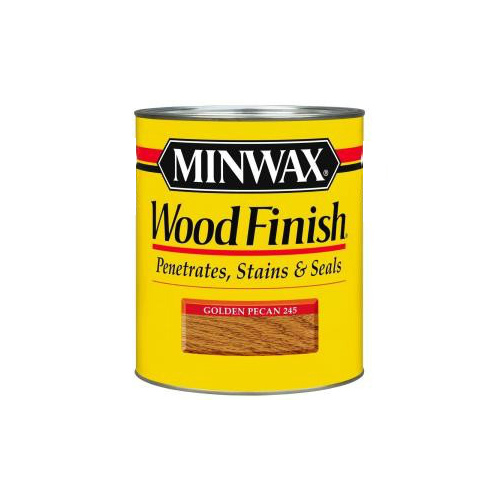 Wood Finish 4444 Wood Stain, Golden Pecan, Liquid, 0.5 pt, Can - pack of 4