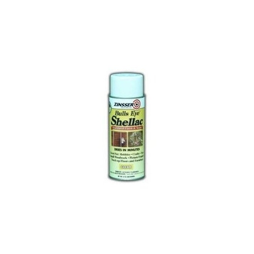 Zinsser 0408 Bulls Eye Shellac, Mid-Tone, Clear, Liquid, 12 oz, Can