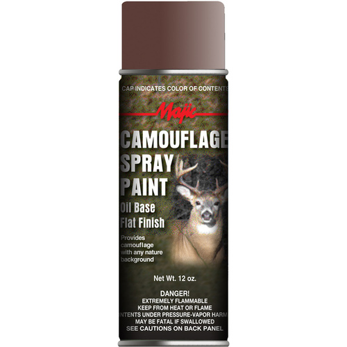 Majic Paints 8-20854-8 Camouflage Spray Paint, Flat, Earth Brown, 12 oz, Can