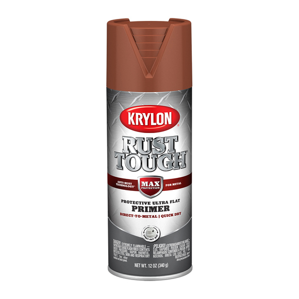 KRYLON K09204007 Rust Tough Rust Preventative Enamel 12 oz - Ruddy Brown Primer