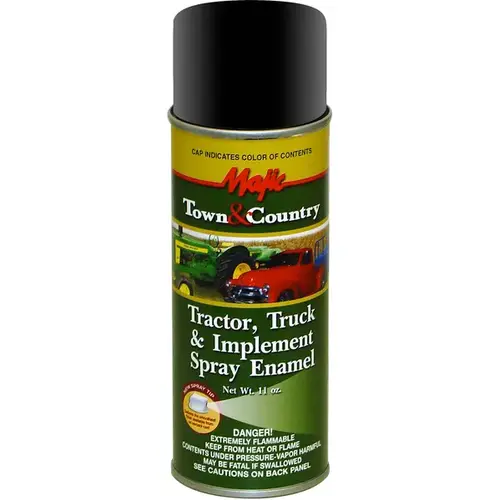 Majic Town & Country Tractor, Truck & Implement Spray Enamel - Matte Black