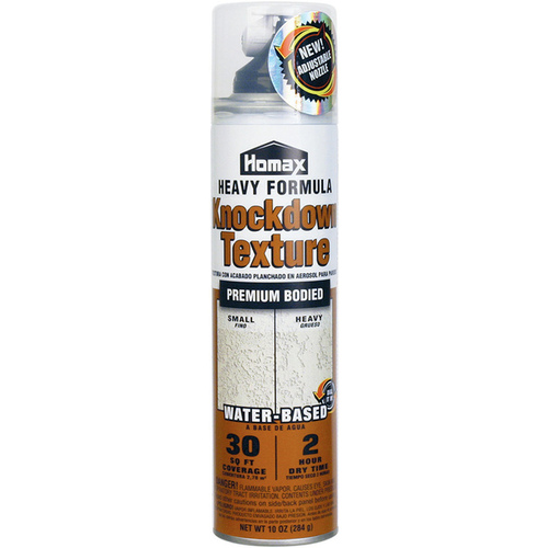 Knockdown Wall Texture, Liquid, Solvent, Gray/White, 10 oz Can