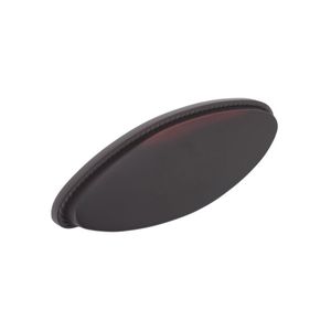 9100 3-3/4" Cap Cabinet Pull Oil Rubbed Bronze Finish