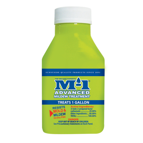 M-1 Mildewcide Paint Additivie, 1.38 oz. Treats 1 Gallon Yellow