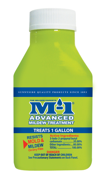 M-1 78902S M-1 Mildewcide Paint Additivie, 1.38 oz. Treats 1 Gallon Yellow