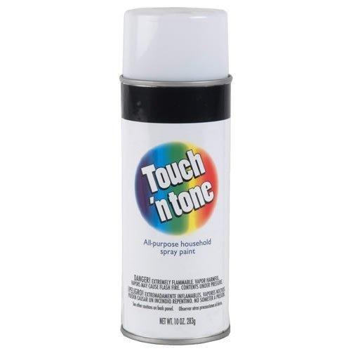 TOUCH 'N TONE 55274830 Spray Paint, Gloss, White, 10 oz, Aerosol Can