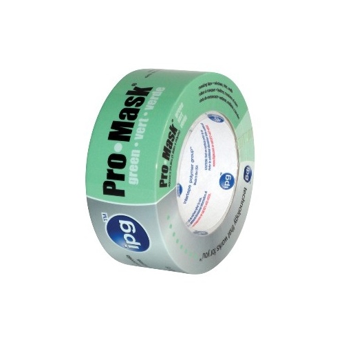 IPG 5805-2 Masking Tape, 60 yd L, 1.87 in W, Crepe Paper Backing, Light Green