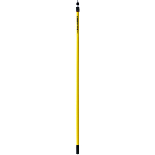 Mr. LongArm 6512 Alumiglass Extension Pole, 1-1/4 in Dia, 6.1 to 11.6 ft L, Aluminum, Fiberglass Handle Yellow