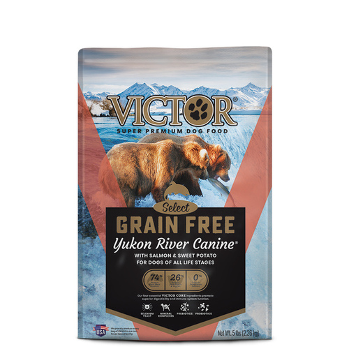 Victor - Mid America Pet Food GF2244 Victor Yukon River Salmon & Sweet Potato Grain-Free Dry Dog Food - 5lb