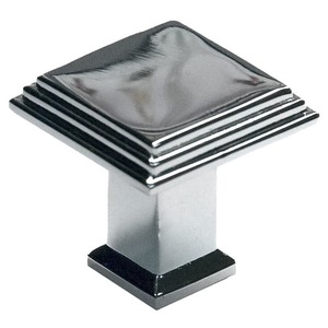 9200 Square Cabinet Knob Bright Chrome Finish
