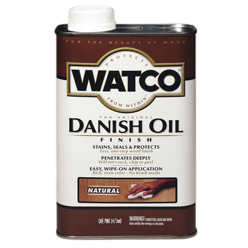 Danish Oil Transparent Natural Oil-Based 1 pt Natural - pack of 6