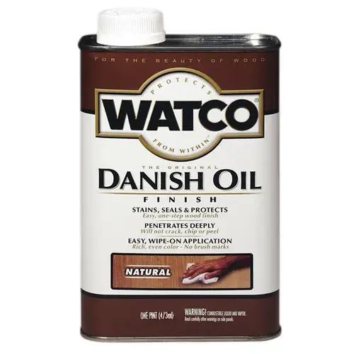 Danish Oil, Natural, Liquid, 1 pt, Can