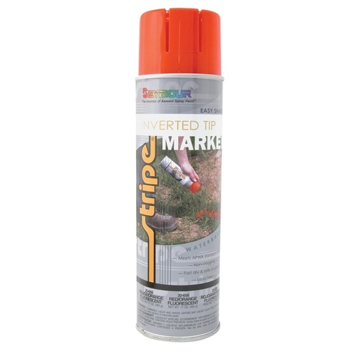 Inverted Tip Fast Drying Water Based Marking Paint, 20 fl-oz Aerosol Can, Safety Red