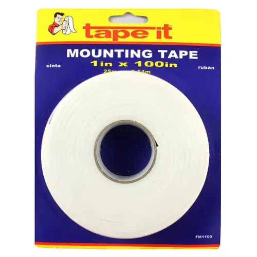 Tape-It, Inc FM1100 Tape-It Foam Mounting Tape 1"x100"