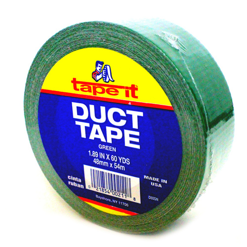 Tape-It, Inc D60-GREEN Tape-It Green Cloth Duct Tape - 2" x 60 Yds