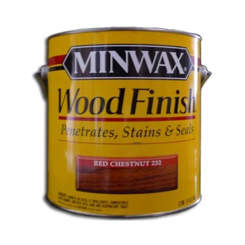 Wood Finish 0000 Wood Stain, Red Chestnut, Liquid, 1 gal, Can