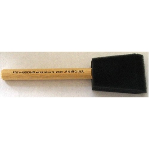 Jen 2IN POLY FOAM BRUSH Poly-Brush Paint Brush, 2 in W Brush, Wood Handle