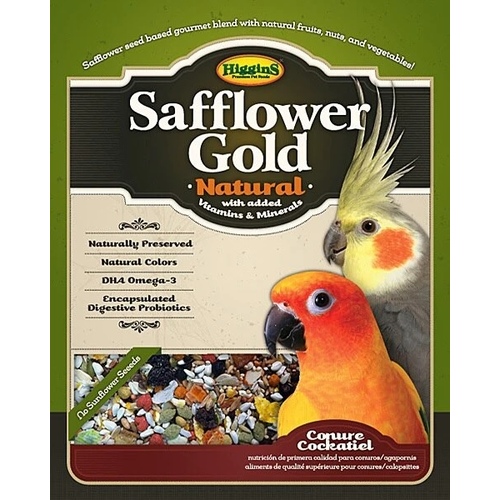 Safflower Gold Conure & Cockatiel Food - 25 lbs. Bag