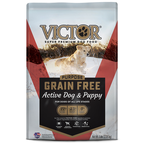 Victor - Mid America Pet Food GF2295 Victor Active Dog & Puppy Formula Grain-Free Dry Dog Food - 5lb