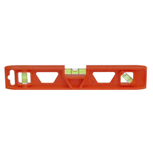 Level Structo-Cast 9" Plastic Torpedo 3 vial Orange