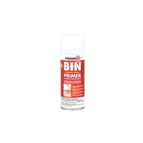 Zinsser 01008 Spray Primer and Sealer B-I-N White Shellac-Based 13 oz White