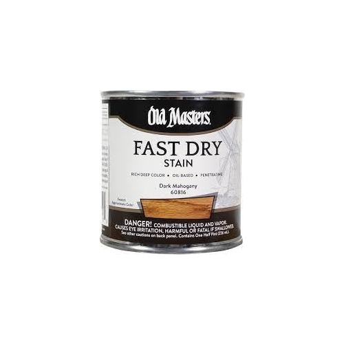 Old Master Fast Dry Stain - Dark Mahogany - 1/2 Pint