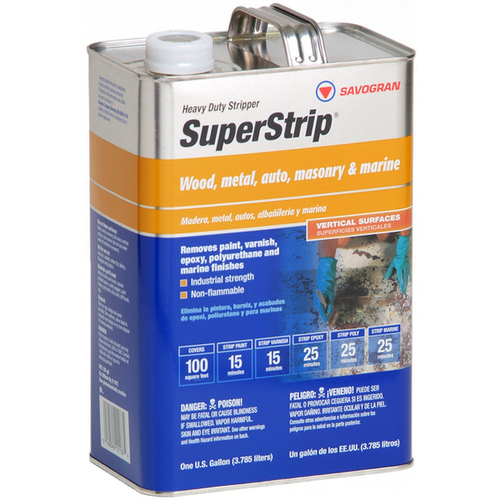 Savogran 01253 SuperStrip Paint/Varnish Remover, Liquid, Aromatic, Blue, 1 gal