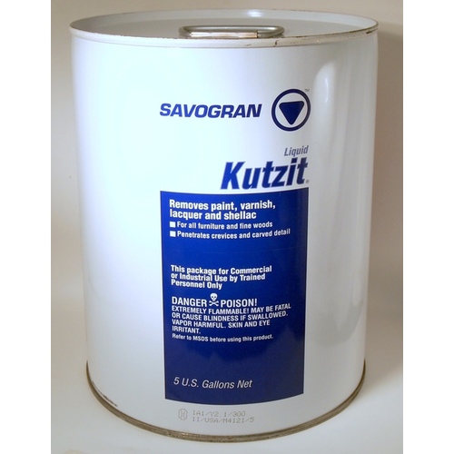 Savogran 01244 Kutzit Paint/Varnish Remover, Liquid, Aromatic, Blue, 5 gal, Drum