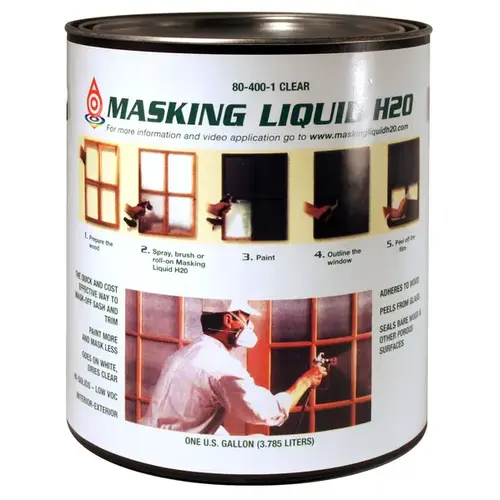 Masking Liquid H2O Clear Water-Based Acrylic 1 qt Clear