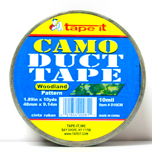 Tape-It, Inc D10-CAMO Tape-It Camouflage Cloth Duct Tape - 2" x 10 Yds