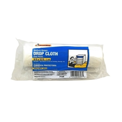 Drop Cloth 9 ft. W X 12 ft. L X 1 mil T Plastic Clear - pack of 24