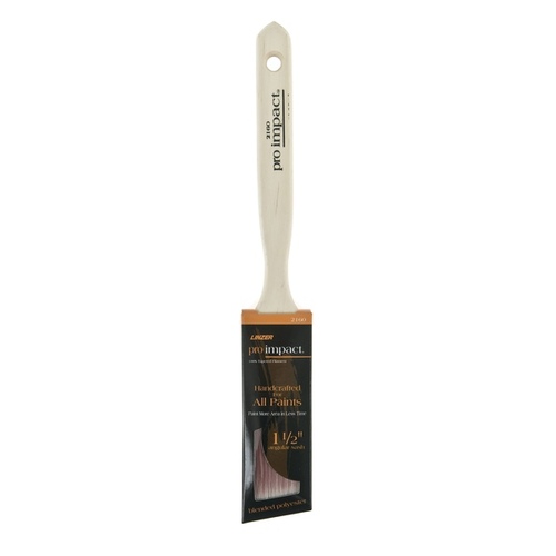 WC Paint Brush, 1-1/2 in W, 2-1/4 in L Bristle, Polyester Bristle, Sash Handle