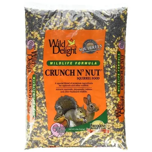 Wild Delight 362080 Crunch N  Nut Squirrel Food 8-lb Bag