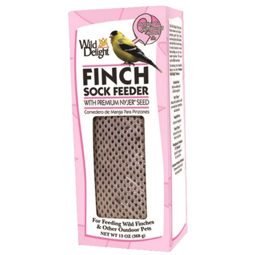 Wild Delight 383040 Bird Feeder Finch 13 oz Mesh Sock Feeder 1 ports