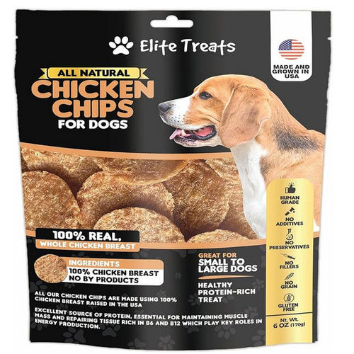 Chicken Chip Treats for Dogs - 6 oz. Bag