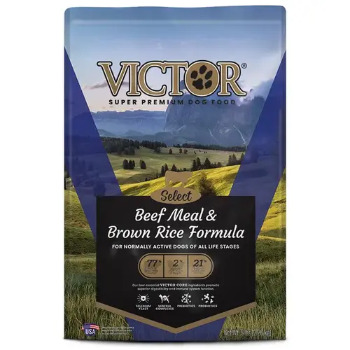 Victor Select Beef Meal & Brown Rice Dry Dog Food - 40lb