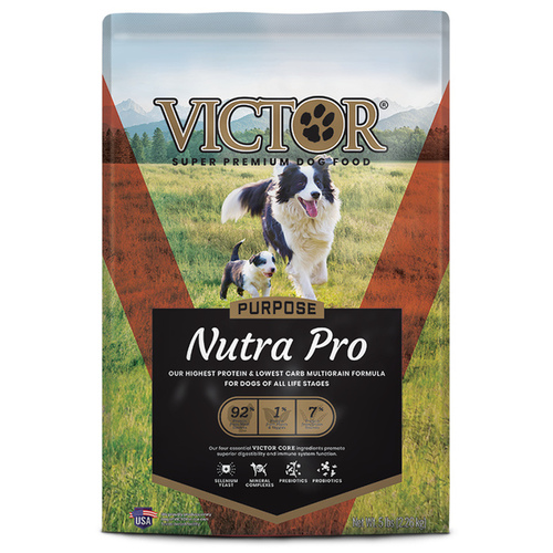 Victor - Mid America Pet Food NUT5061 Victor Select Nutra Pro Active Dog & Puppy Formula Dry Dog Food - 5lb