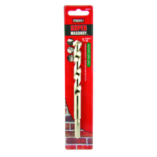 Rotary Masonry Drill Bit with Reduced Shank