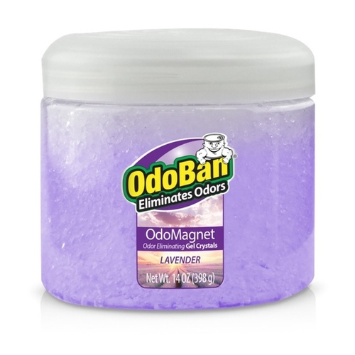 CLEAN CONTROL CORPORATION 9746F61-14Z12D OdoBan OdoMagnet Gel Crystals - Lavender scent - 14oz.