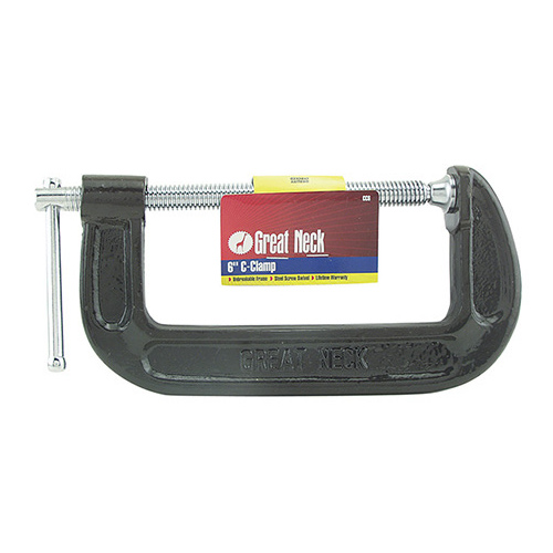 Great Neck 6 inch C-Clamp Black