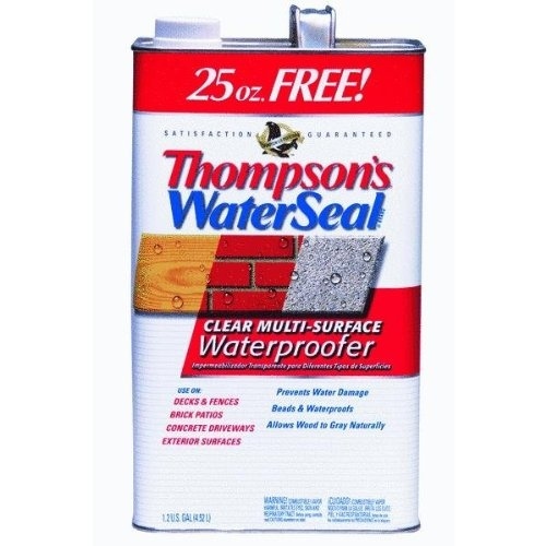 Thompson's Waterseal 24111 Multi-Surface Water Sealer, Clear, Bonus Size, 1.2-Gallons