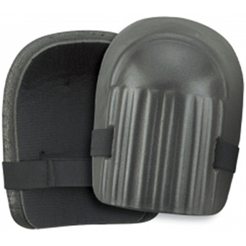 Soft Knee Pad, Foam Cap, Rubber Pad, Hook and Loop Closure Black