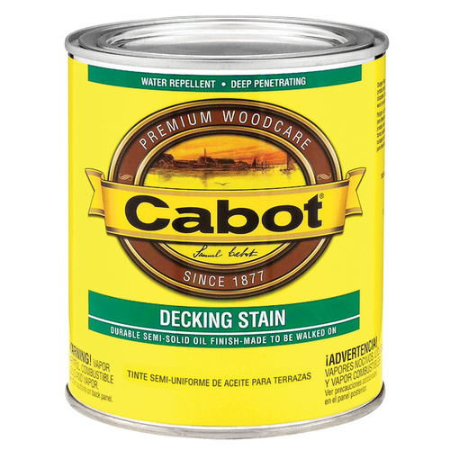 Cabot 1407 1400 Series 140.000.005 Exterior Stain, Semi-Solid, Deep Base, Liquid, 1 qt