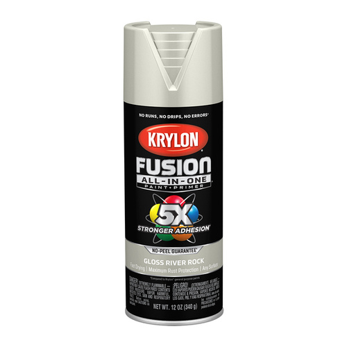 Fusion All-In-One Spray Paint + Primer, Matte River Rock, 12-oz.